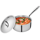 Triply Stainless Steel Heavy Bottom Saucier Pot Patila Cookware